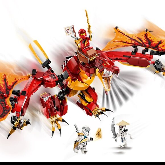New & Sealed Lego Ninjago Fire Dragon Attack Retired & Collectible  Set 71753 - Picture 3 of 9